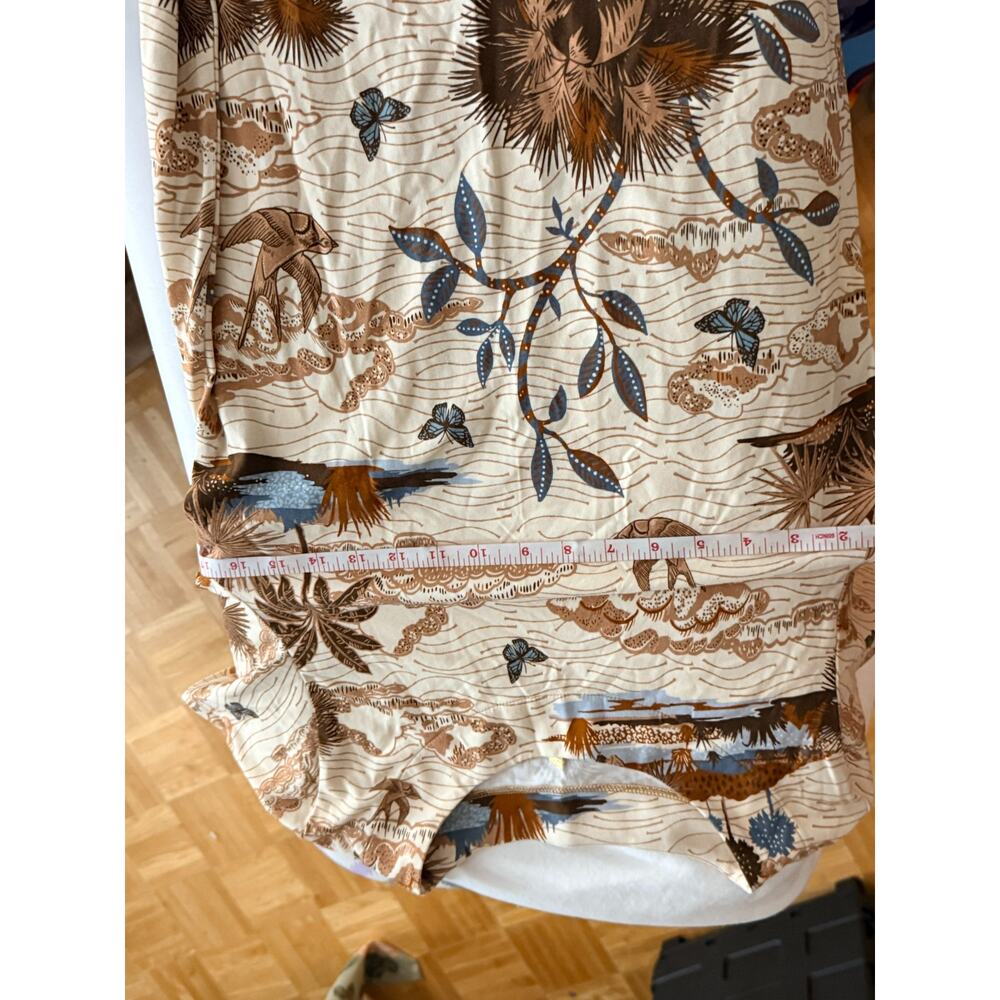 Spartina 449 Coastal Marsh Print Fringe Hem Shift Dress | Size Small - Picture 11 of 14